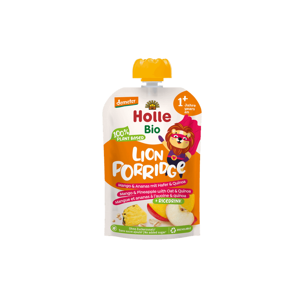 Holle Lion Porridge - Mango & Pineapple with Oats & Quinoa 110 g