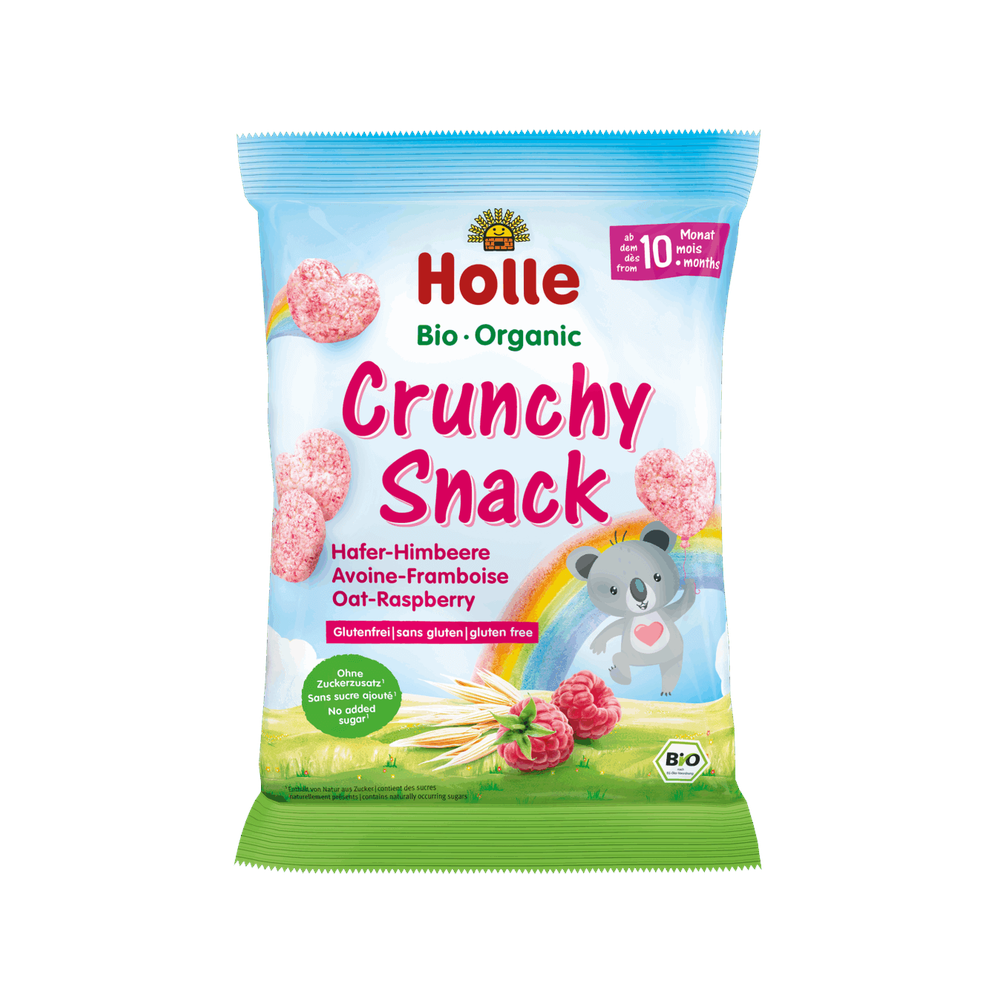 Holle Organic Crunchy Snack Oat-Raspberry 30 g