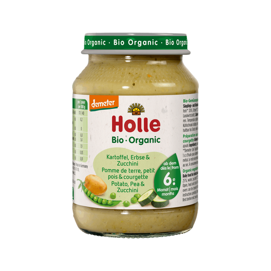 Holle Potatoes, Peas and Zucchini Puree 190 g