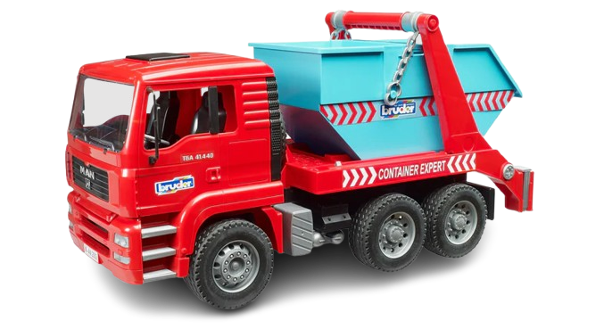 Bruder MAN TGA Skip Container Loader Truck (02741)