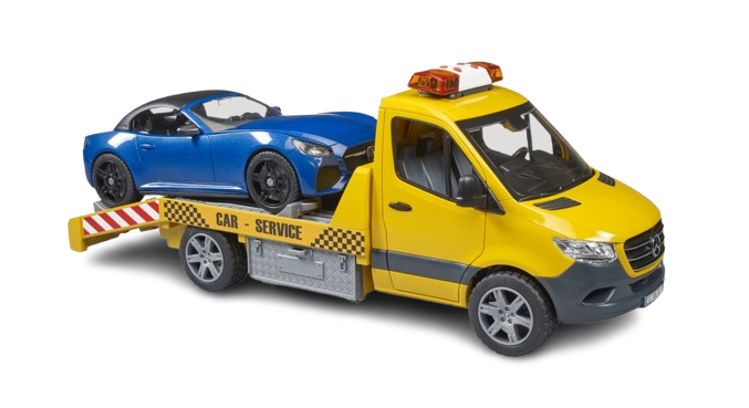 Bruder Mercedes-Benz Sprinter Transporter with Light & Sound and Bruder Roadster