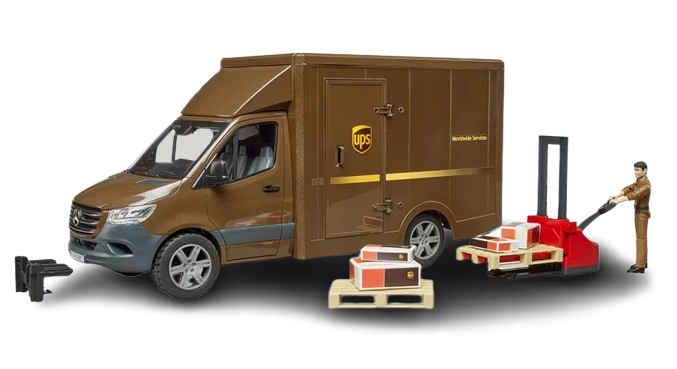 Bruder Mercedes-Benz Sprinter UPS Delivery Van with Driver (02678)