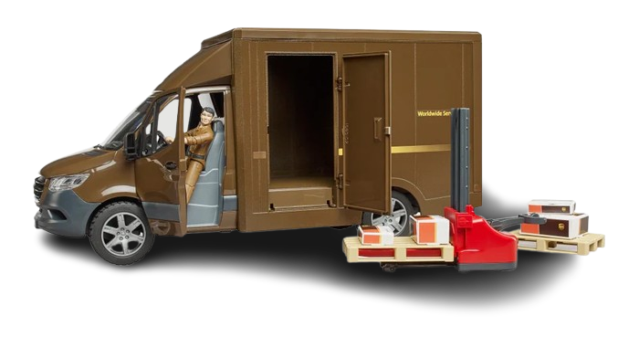 Bruder Mercedes-Benz Sprinter UPS Delivery Van with Driver (02678)