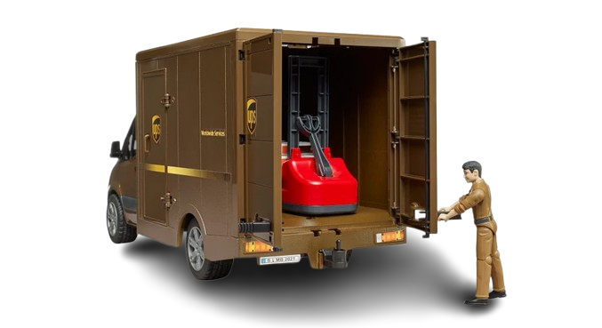 Bruder Mercedes-Benz Sprinter UPS Delivery Van with Driver (02678)