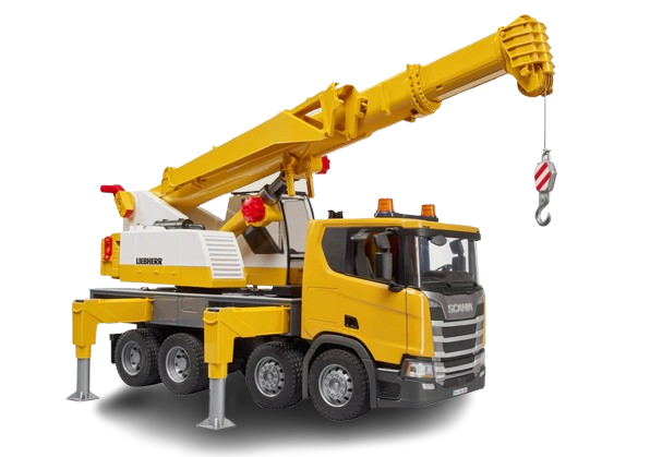Bruder Scania Super 560R Liebherr Crane Truck with Light & Sound (03571)