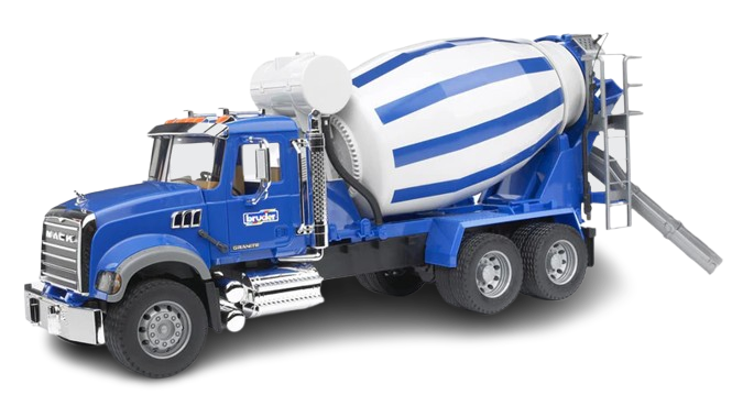 Bruder MACK Granite Cement Mixer Truck (02814)