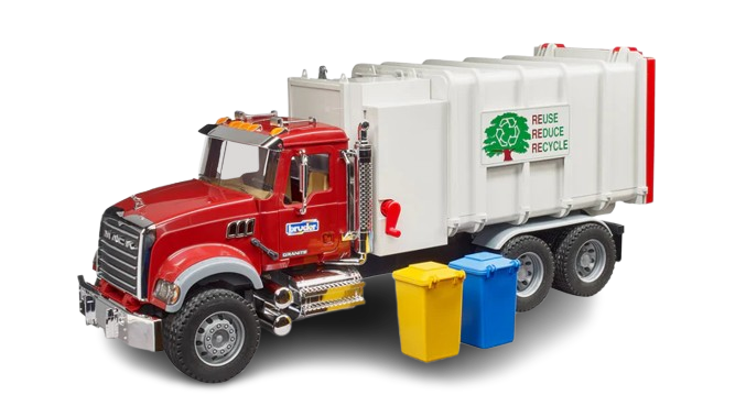 Bruder MACK Granite Side-Loading Garbage Truck (02811)