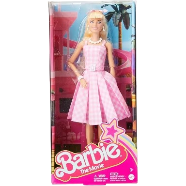 Barbie The Movie Collectible Doll in Pink Gingham Dress (HPJ96)