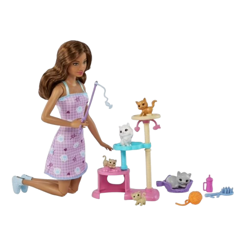 Barbie Kitty Condo Doll & Pets Playset (HHB70)