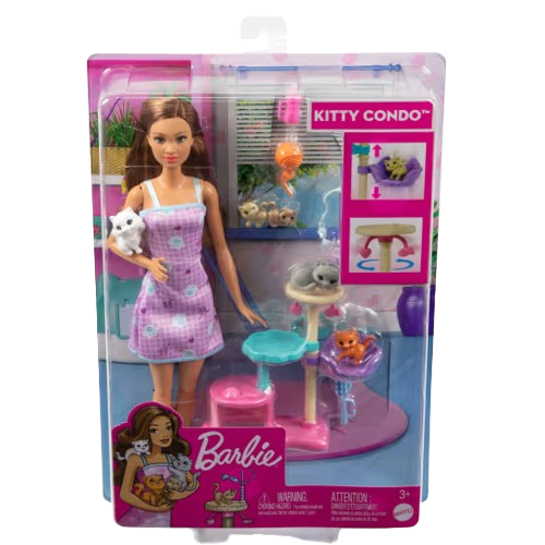 Barbie Kitty Condo Doll & Pets Playset (HHB70)