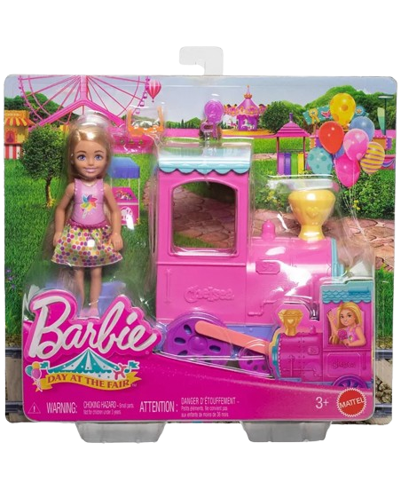 Barbie Chelsea Day at the Fair Train Playset (JFL60)