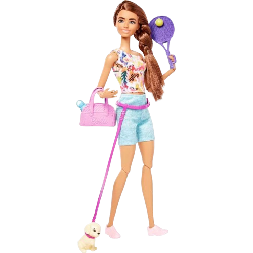 Barbie Wellness Workout Doll with Puppy (HKT91)