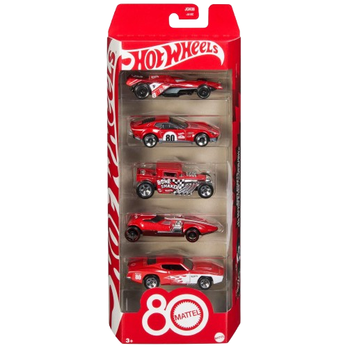 Hot Wheels Mattel 80th Anniversary 5-Pack (JGK08)