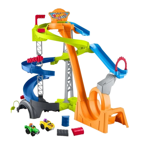 Fisher-Price Little People Hot Wheels Spiral Stunt Speedway (HWB37)