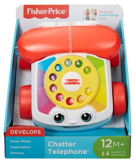 Fisher-Price Chatter Telephone Pull Toy (FGW66)