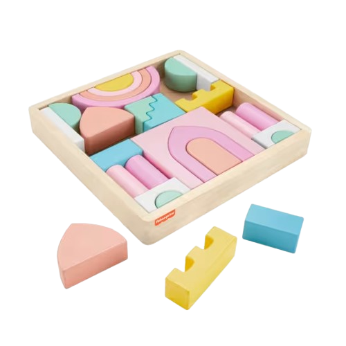 Fisher-Price Wooden Castle Block Set (HXT80)