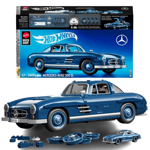 Hot Wheels Mercedes-Benz 300 SL Building Set - 1,600 Pieces (HWW25)