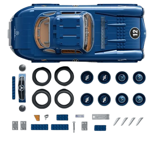 Hot Wheels Mercedes-Benz 300 SL Building Set - 1,600 Pieces (HWW25)