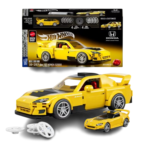 Hot Wheels '07 Honda S2000 Building Set - 257 Pieces (JFR88)