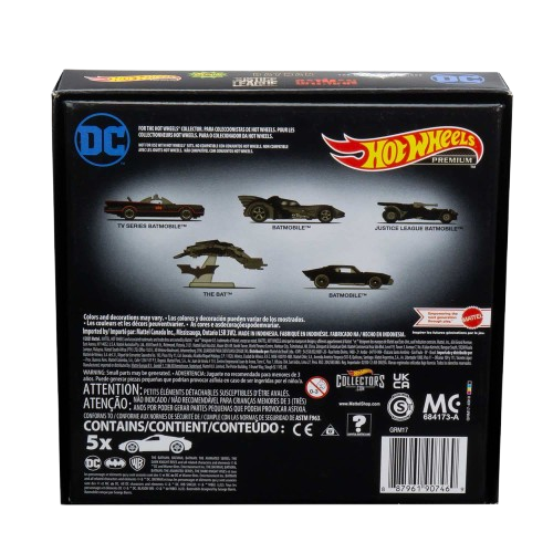 Hot Wheels Premium Batman 5-Pack Die-Cast Bundle (GRM17)