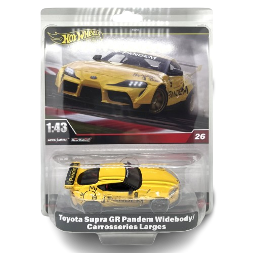 Hot Wheels Premium 1:43 Toyota GR Supra Pandem Widebody Die-Cast (Yellow)