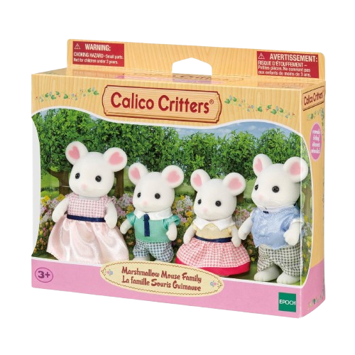 Calico Critters Marshmallow Mouse Family