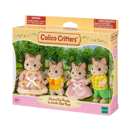 Calico Critters Striped Cat Family
