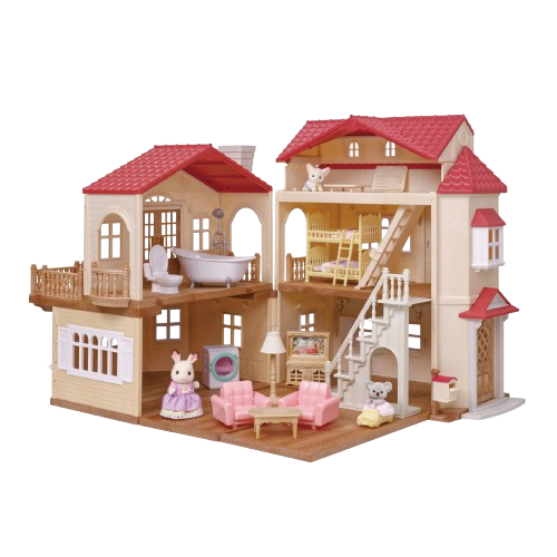 Calico Critters Red Roof Country Home - Secret Attic Playroom