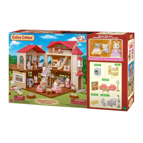 Calico Critters Red Roof Country Home - Secret Attic Playroom