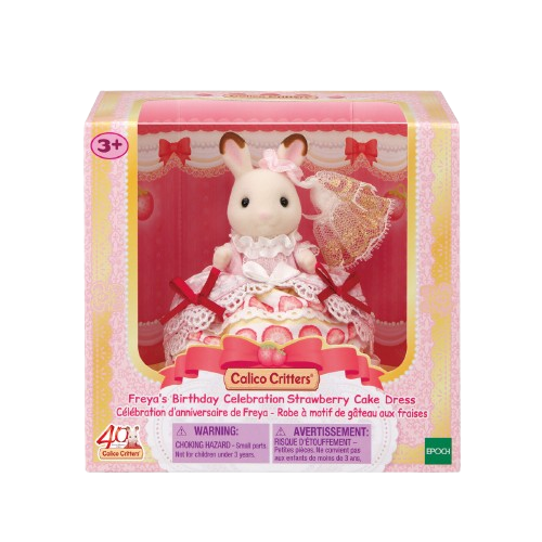 Calico Critters Happy Birthday Freya (Strawberry Cake Dress)