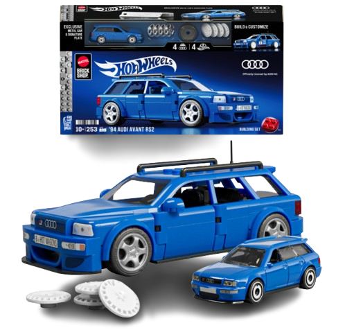 Hot Wheels '94 Audi Avant RS2 Building Set - 253 Pieces (JGR28)