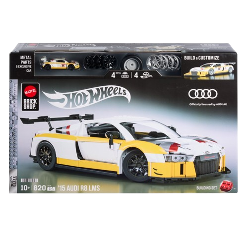 Hot Wheels '15 Audi R8 LMS Elite Building Set - 820 Pieces (JFT18)