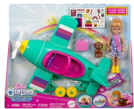 Barbie Chelsea Can Be Plane Doll & Playset (HTK38)