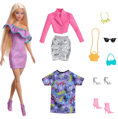 Barbie Doll & Party Fashions Playset (HYT61)