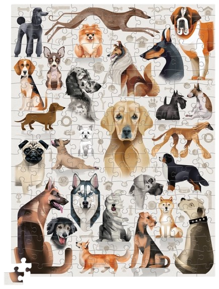 Crocodile Creek 200-Piece Puzzle Animal - Dog Breeds
