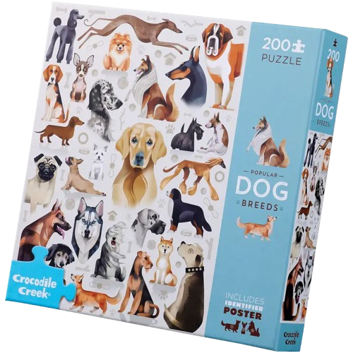Crocodile Creek 200-Piece Puzzle Animal - Dog Breeds
