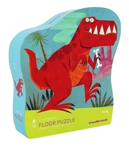 Crocodile Creek 36-Piece Shaped Box Puzzle - Dinosaur