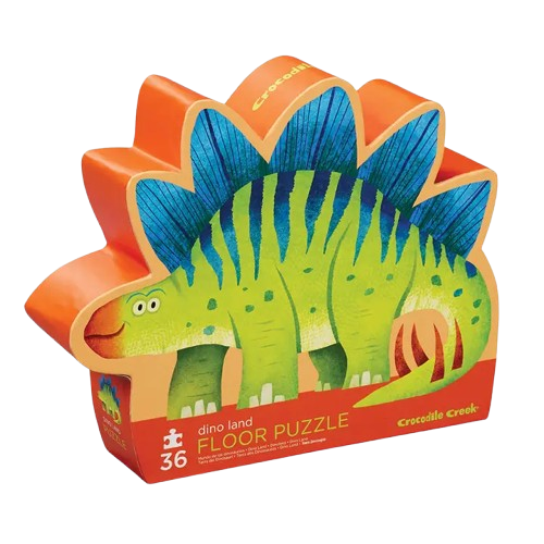 Crocodile Creek 36-Piece Shaped Box Puzzle - Dino Land
