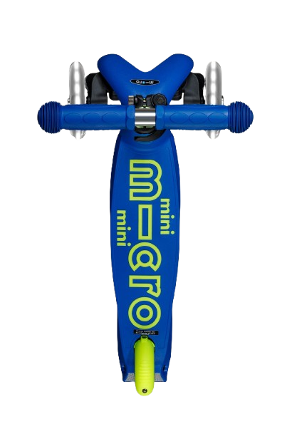 Micro Mini Foldable LED Scooter Neon Canary Yellow/Blue