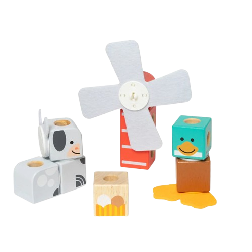 Melissa & Doug Blockables Farm Friends 16 Piece Play Set 50422 LJ51203
