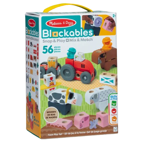Melissa & Doug Blockables Farm 56 Piece Play Set 50278