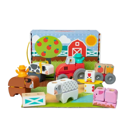 Melissa & Doug Blockables Farm 56 Piece Play Set 50278
