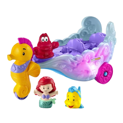 Fisher-Price Little People Disney Princess Ariel's Light-Up Sea Carriage (HMX83)
