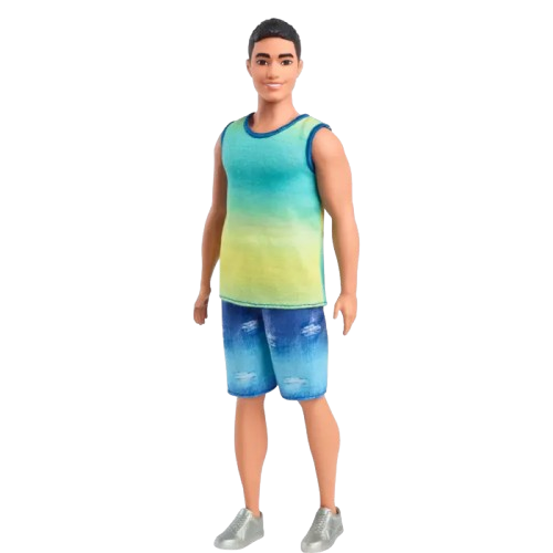Barbie Fashionistas Ken Doll in Blue-Green Ombre Tank
