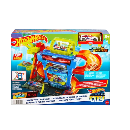 Hot Wheels City Tunnel Twist Car Wash Playset (HTN80)
