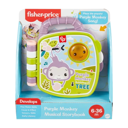 Fisher-Price Purple Monkey Musical Storybook (JFC75)