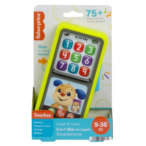 Fisher-Price Laugh & Learn 2-in-1 Slide to Learn Smartphone (HLY61)