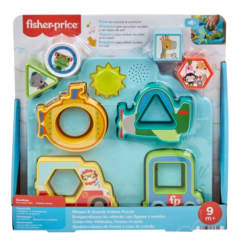 Fisher-Price Shapes & Sounds Vehicle Puzzle (HRP31)