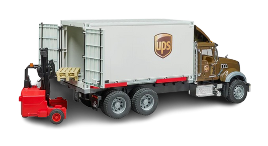 Bruder MACK Granite UPS Logistics Truck with Forklift (02828)