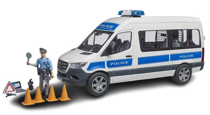 Bruder Mercedes-Benz Sprinter Police Emergency Vehicle with Light & Sound (02683)